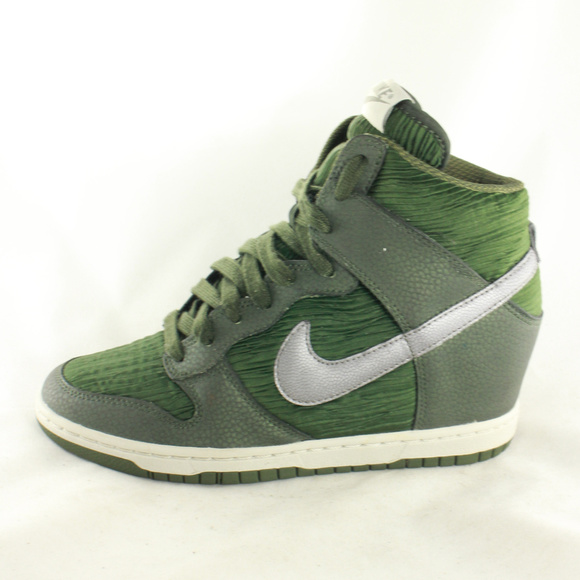 Nike Shoes Dunk Sky Hi Carbon Green Wedge Heel Sneakers Poshmark Nike Shoes Dunk Sky Hi Carbon Green Wedge Heel Sneakers Poshmark